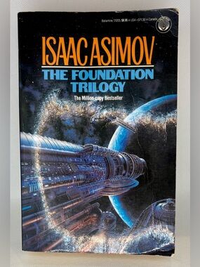 ISAAC ASIMOV - THE FOUNDATION TRILOGY - 1983 DEL REY PAPERBACK